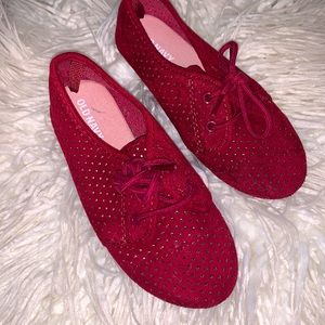 Gently used lace-up shoes